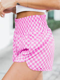 Pink Checkered Shorts