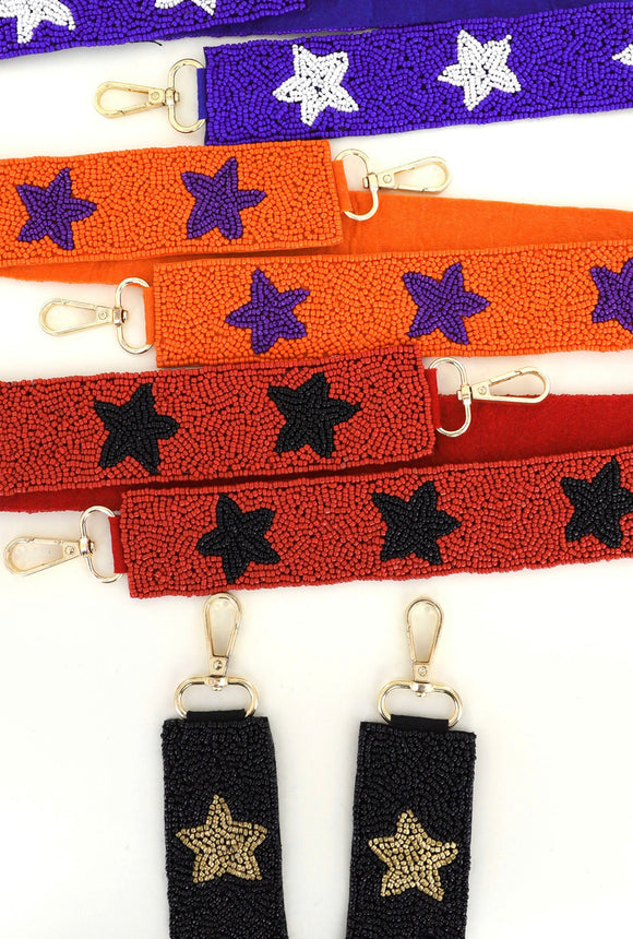 Star Game Day Beaded Purse Straps