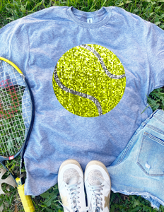 Sequin Tennis Graphic Tee