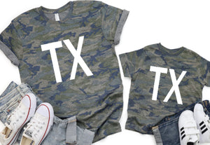 Camo State Puff Print Tee Tee