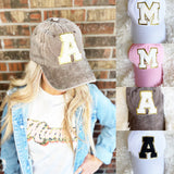 Glitter Initial Hats