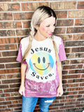 Jesus Saves Bleached Tee