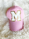 Glitter Initial Hats